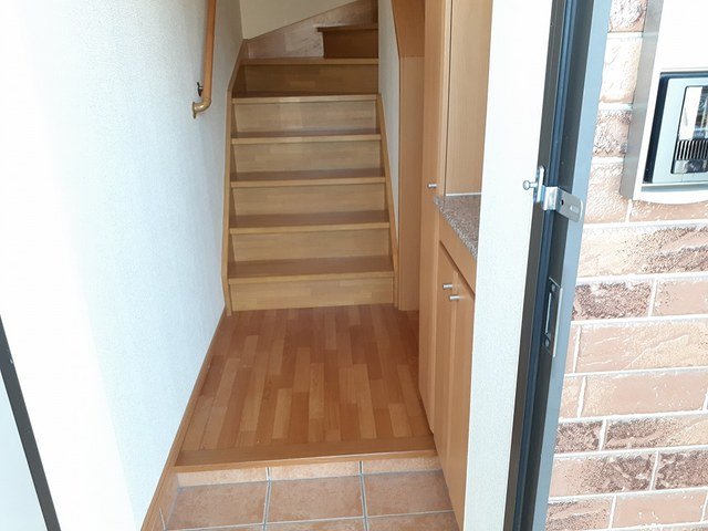 玄関　明るい玄関です