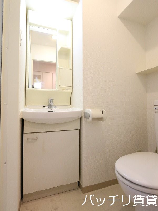 洗面設備　別号室タイプの為、現状を優先致します。