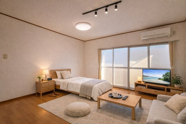 居室・リビング　家具配置イメージ画像です