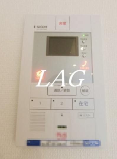 セキュリティ　モニター付きインターフォンです。