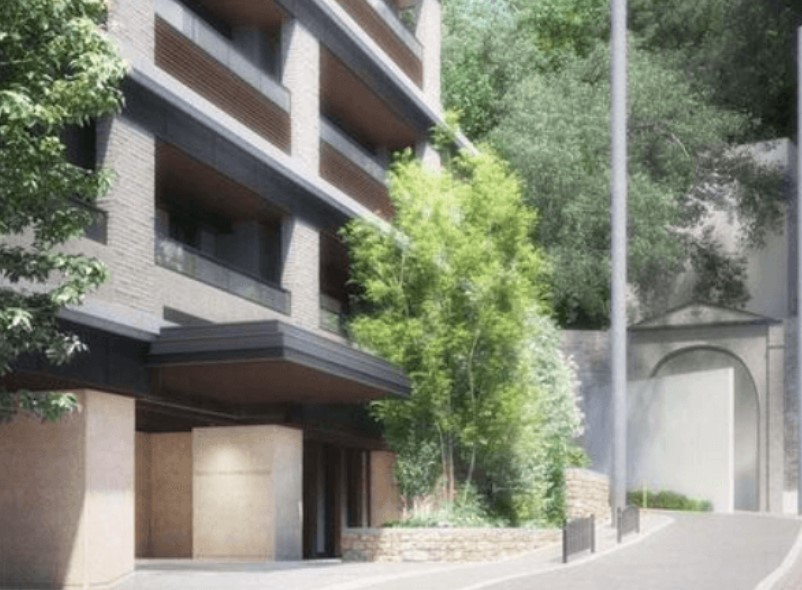 エントランス　エントエランスアプローチ完成予想図