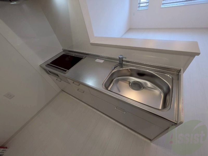 キッチン　清潔感がありお洒落なキッチンになっていました！