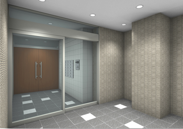 ロビー　エントランス内部の完成イメージ図