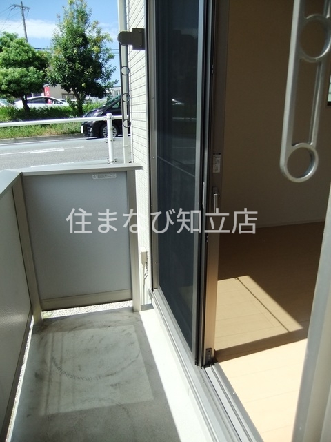 バルコニー　１階からの眺望