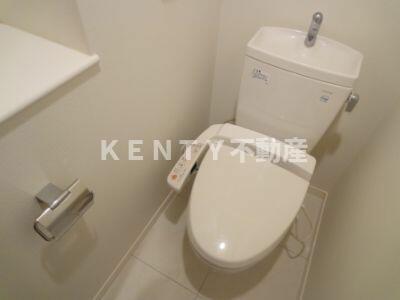 トイレ　ゆったりとした空間のトイレです