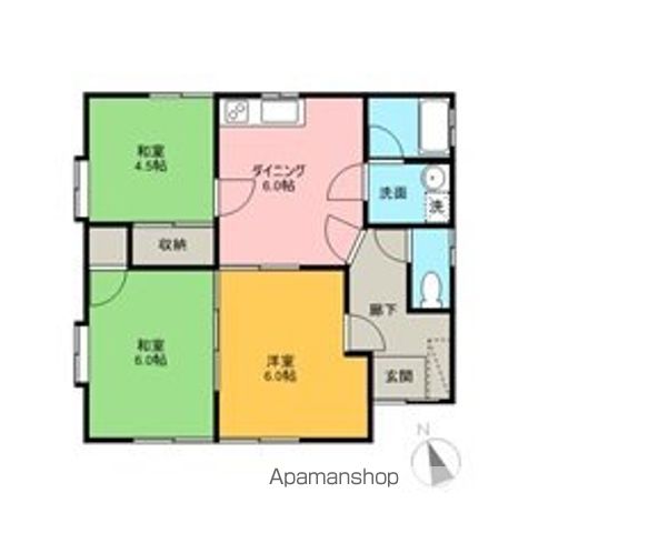 久保田貸家の間取り写真