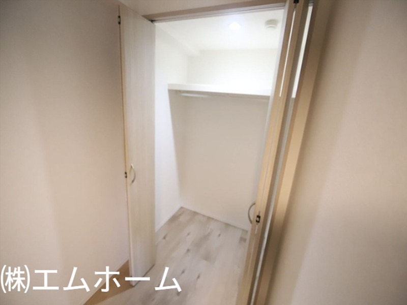 収納　ウォークインクローゼット　収納充実してます