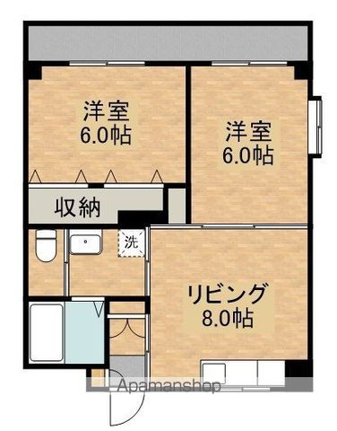 デュアルカーサ横町の間取り写真