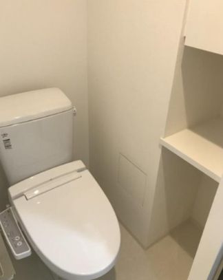 トイレ　落ち着いた色調のトイレです
