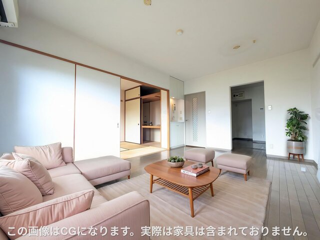 居室・リビング　家具や調度品の画像はＣＧとなります。