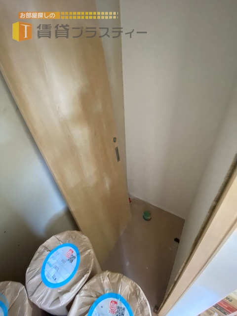 トイレ　工事中のお写真です