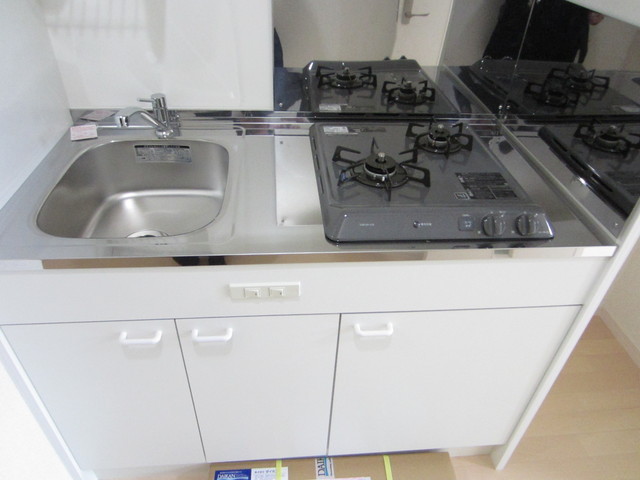 キッチン　2口コンロのシステムキッチンです
