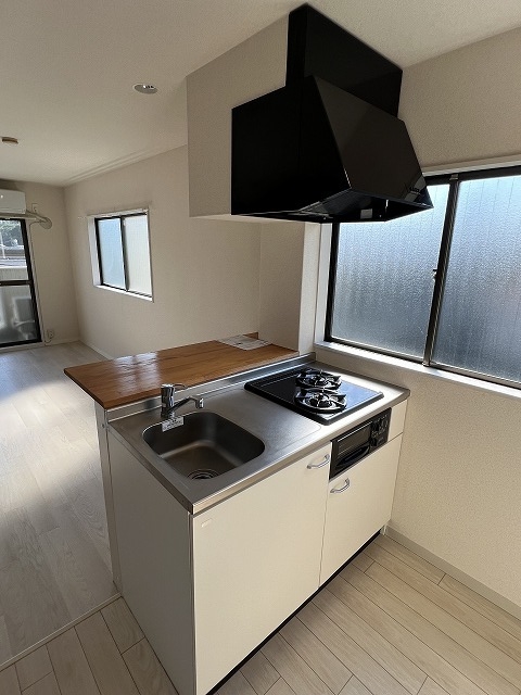 キッチン　カウンターシステムキッチン２口