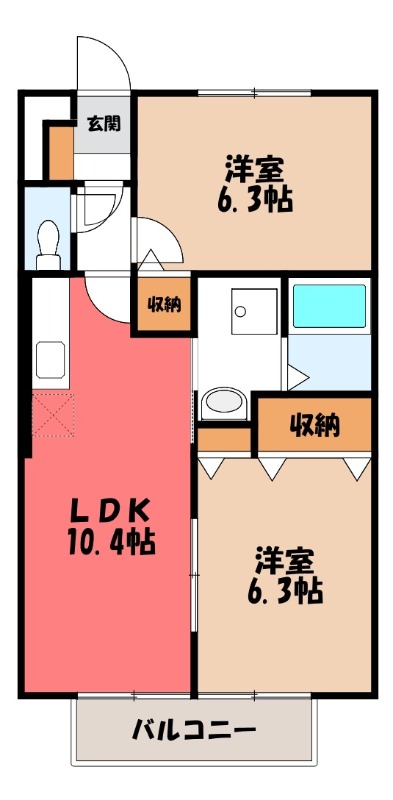 コンフォート熊谷の間取り写真