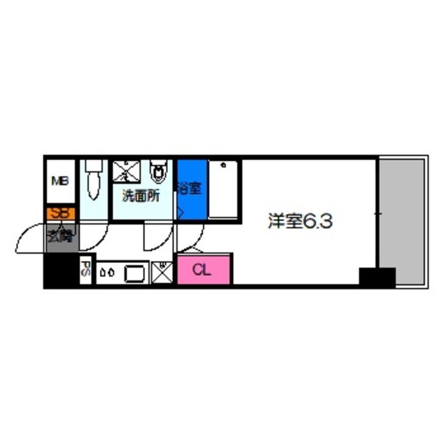 エスリード京橋セントラルの間取り写真