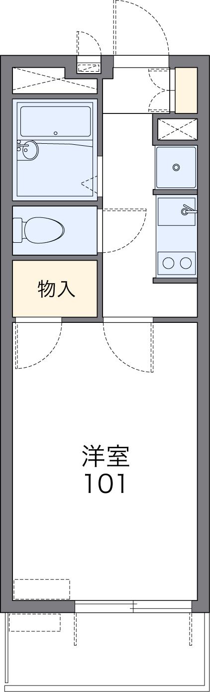 レオパレスルナ51の間取り写真