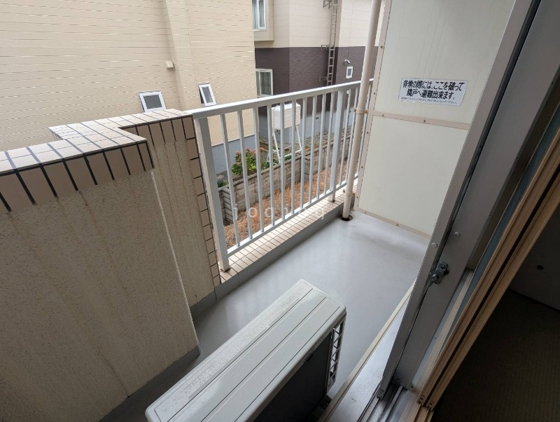バルコニー　バルコニー付きのお部屋となっています。