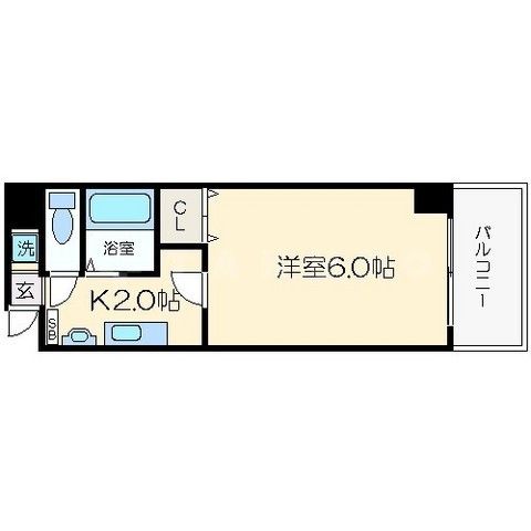 アクティ北堀江の間取り写真