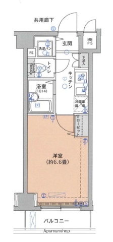 都営新宿線 大島駅 徒歩9分 7階建 築21年の間取り写真