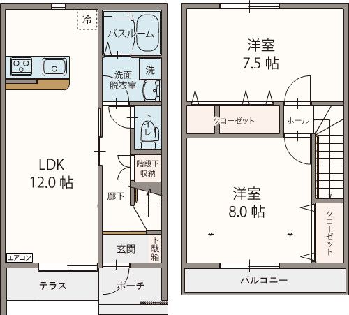 ルシエルKの間取り写真