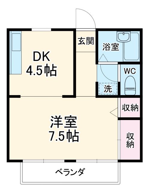 クレセントYの間取り写真