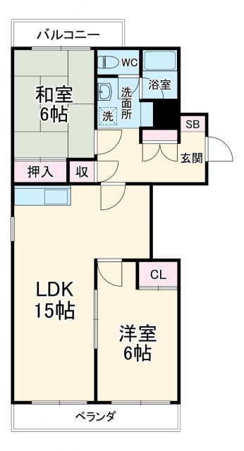 マンション一社の間取り写真