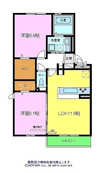 エスペランジュの間取り写真