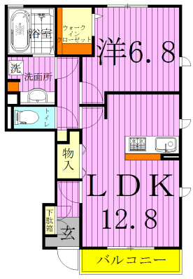 クレールIの間取り写真