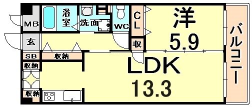 フェリーチェ塚口の間取り写真
