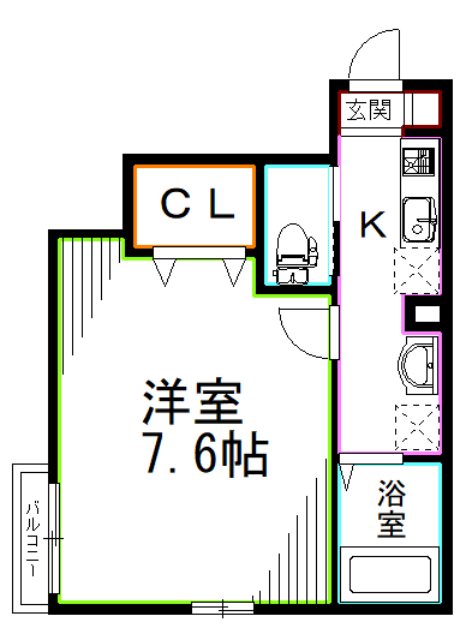 ＪＲ中央線 阿佐ケ谷駅 徒歩7分 3階建 築13年の間取り写真