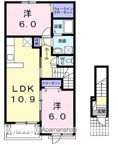 南海和歌山港線 和歌山港駅 徒歩16分 2階建 築9年の間取り写真
