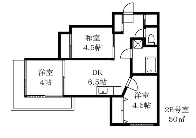 清澄マンションの間取り写真