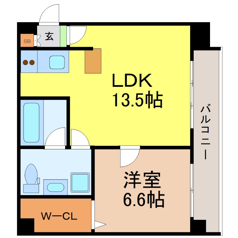 地下鉄東山線 覚王山駅 徒歩15分 3階建 築38年の間取り写真