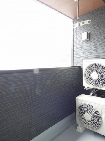 バルコニー　広々としたバルコニーです