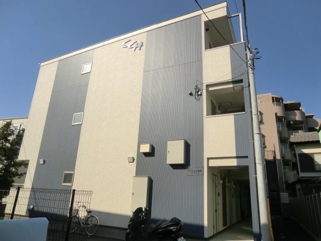 建物外観　バイク置き場完備です