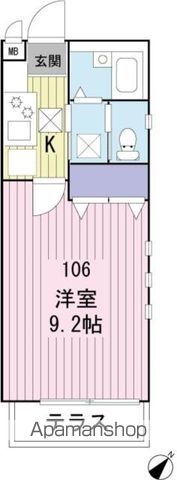 ＪＲ常磐線 北柏駅 徒歩6分 2階建 築18年の間取り写真