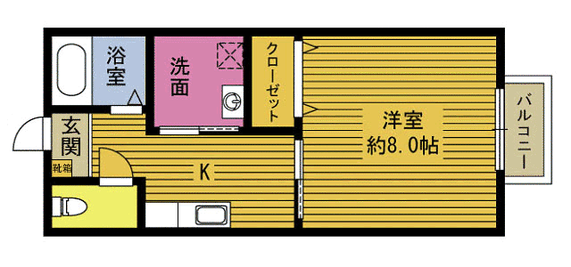 キャッスルコートA棟の間取り写真
