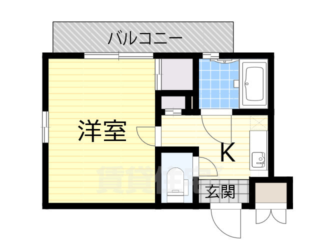 地下鉄御堂筋線 北花田駅 徒歩14分 4階建 築36年の間取り写真