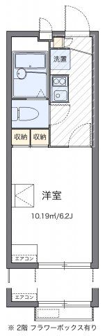 レオパレスコーポ吉浜の間取り