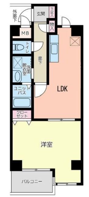 クラルテ立川の間取り