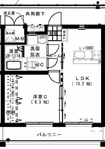 ユーミー江平Ｂの間取り