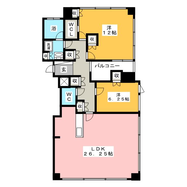 シティタワー前橋千代田町の間取り