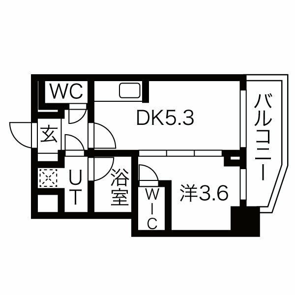 ライフフィールドなにわ本町リュエルの間取り