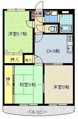 プレステージ中郷の間取り