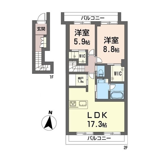 エルム白鷺の間取り