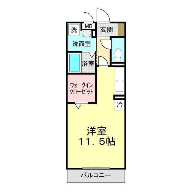 下関市丸山町のアパートの間取り