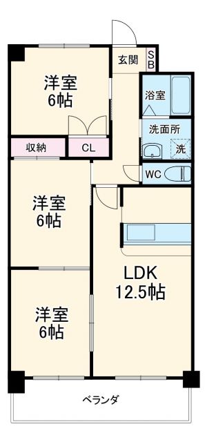 【ケルン白壁の間取り】