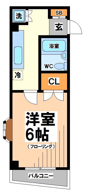 杉並区高円寺南のマンションの間取り