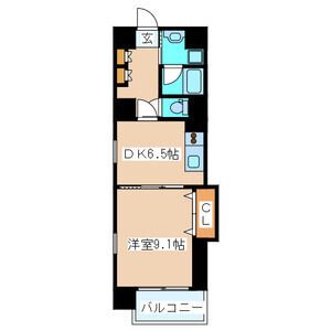 仙台市青葉区上杉のマンションの間取り