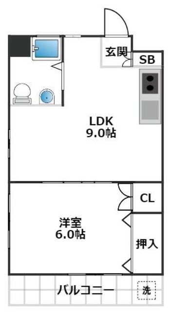 【マンションキリイの間取り】